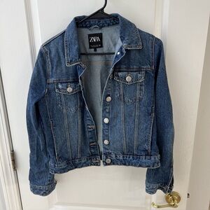 Zara Light Blue Denim Jacket Size S